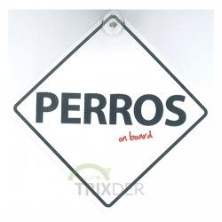 SEÑAL "PERROS  ON BOARD" PARA COCHES