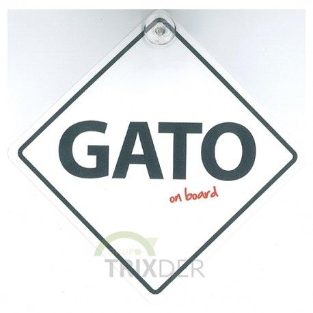 SEÑAL "GATO ON BOARD" PARA COCHES