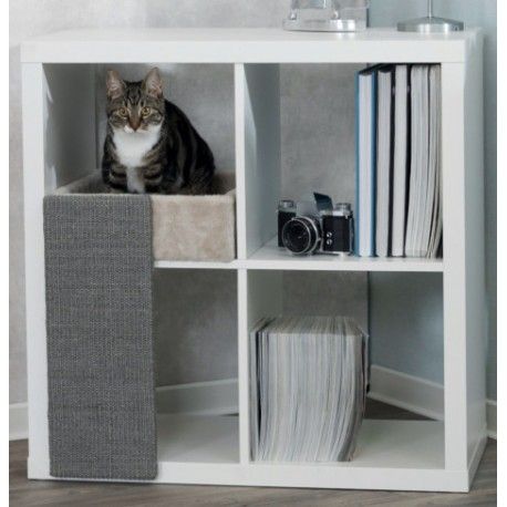 Joseph Banks sello Descripción CAMA + RASCADOR para gatos, especial para estanterias KALLAX de IKEA