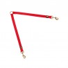 ACOPLE 2 PERROS NYLON BASIC ROJO