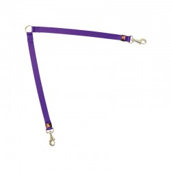 ACOPLE 2 PERROS NYLON BASIC PÚRPURA