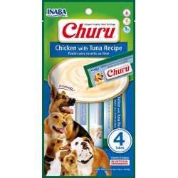 SNACKS EN PURÉ PERROS CHURU POLLO Y ATUN 