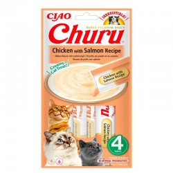 SNACKS GATO CHURU SALMÓN Y POLLO 