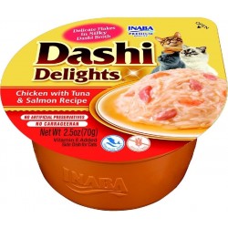 DASHI DELIGHT GATOS POLLO CON ATUN Y SALMÓN