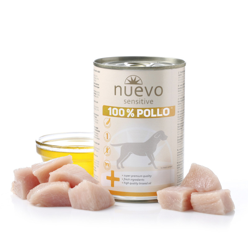 LATA DE COMIDA PARA PERROS POLLO, CALIDAD PREMIUM