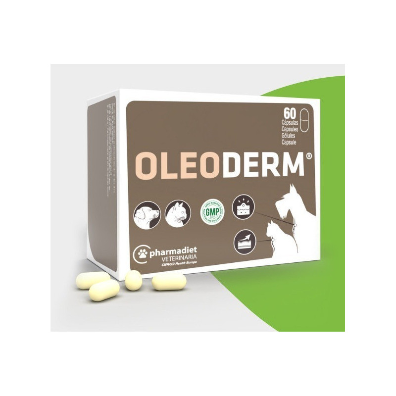 OLEODERM, MEJORA LA PIEL Y EL PELO EN PERROS Y GATOS