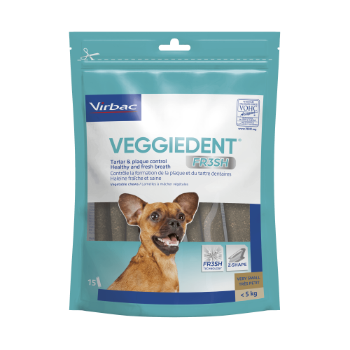 veggiedent snacks dentales perros hasta 5 kg