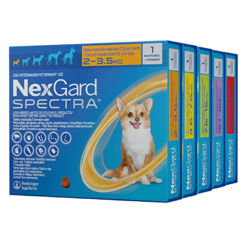 NEXGARD SPECTRA, ANTIPARASITARIO INTERNO Y EXTERNO